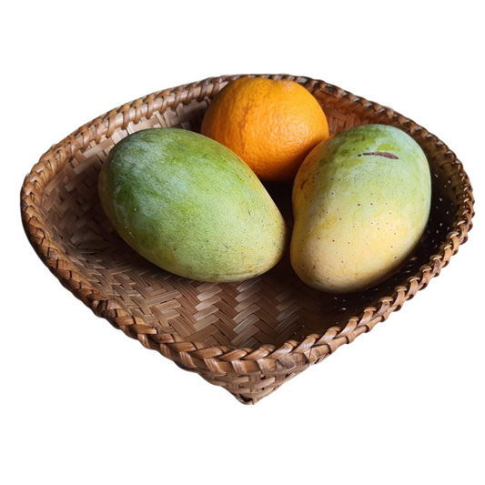 Small Bamboo Basket Bowl