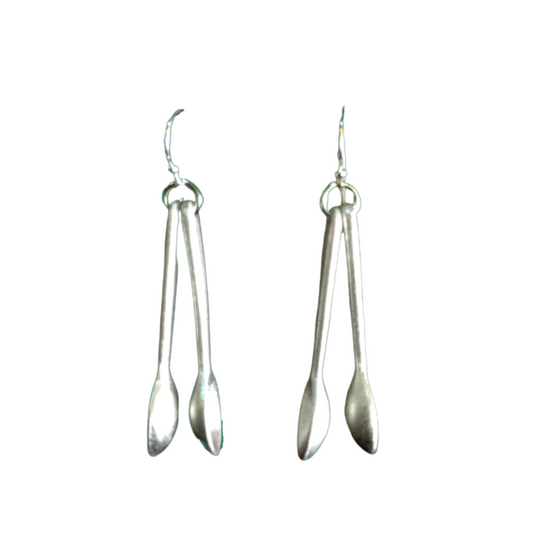 Recycled Metal Spoon Earrings