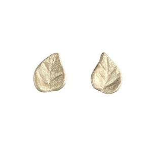 Recycled Metal Bodhi Leaf Earrings