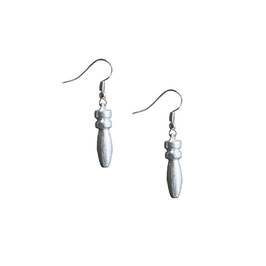 Recycled Metal Bomb-shaped Earrings