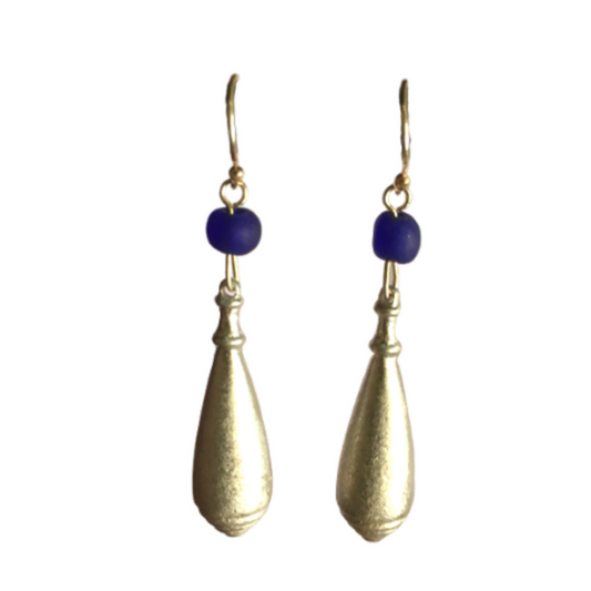 Recycled Metal Drop Earrings