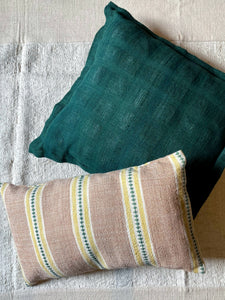 Check Weave Cushion Cover in Green