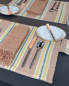 Summer Stripe Placemat in Clay (Set of 2)